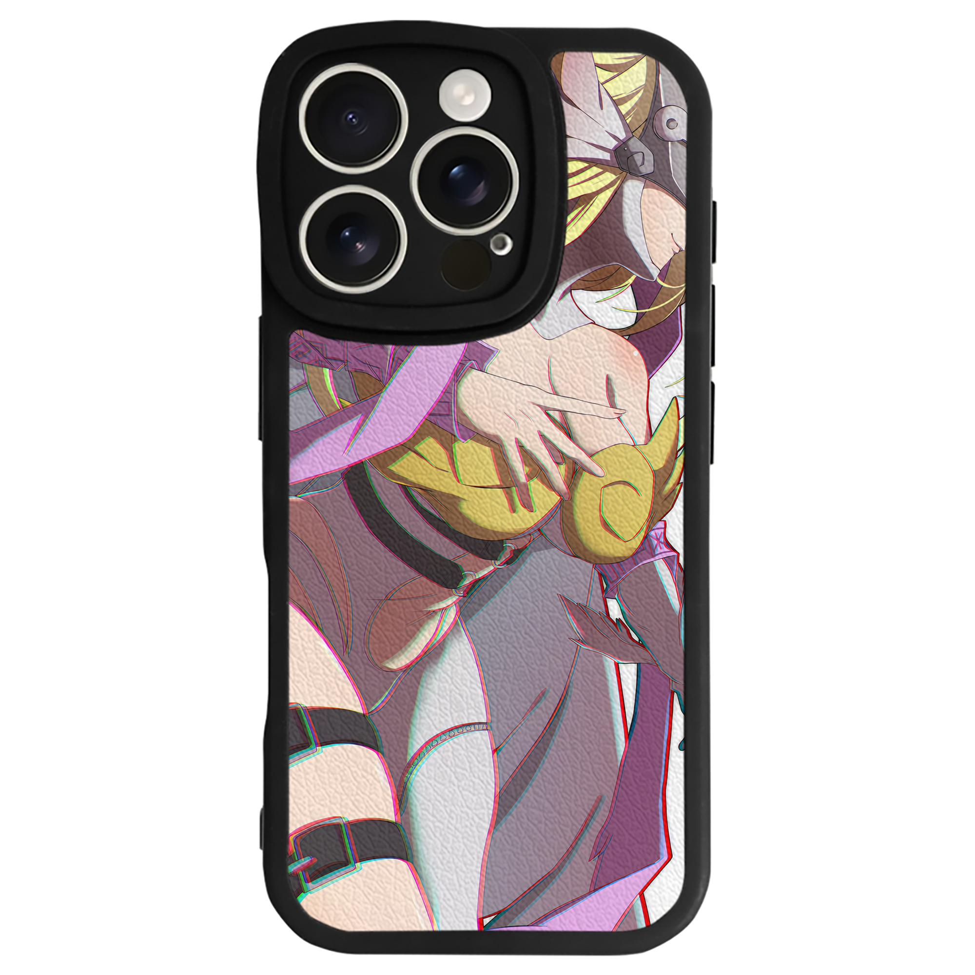 （画像用） Digimon デジタルモンスター/デジモン 【iPhone 16シリーズ対応】シリコンスマホケース（レザー調） 材質：シリコン